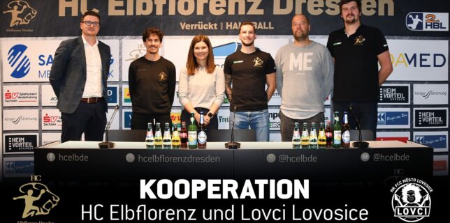 Lovci navázali spolupráci s bundesligovým týmem HC Elbflorenz Dresden!